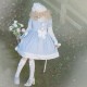 Winter Stars Sweet Lolita Dress 2pc Set by Letters From Unknown Stars (LU07)